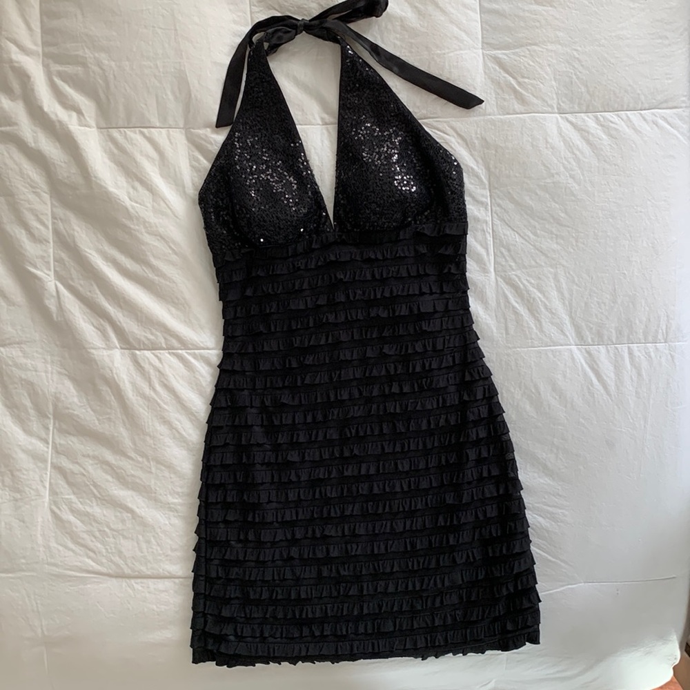 2/$40🔥 Arden B black halter cocktail dress, medium